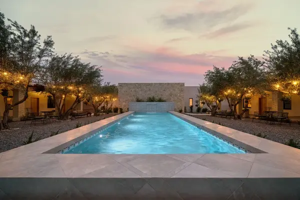 Waterfall to the pool