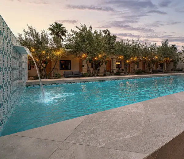 Pool within MYA courtyard